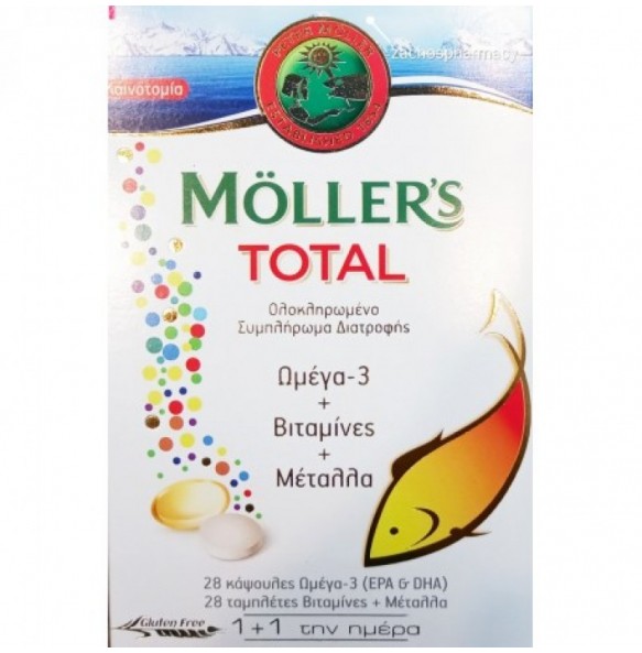 MOLLERS TOTAL OMEGA-3 CAPSx28+TABSx28