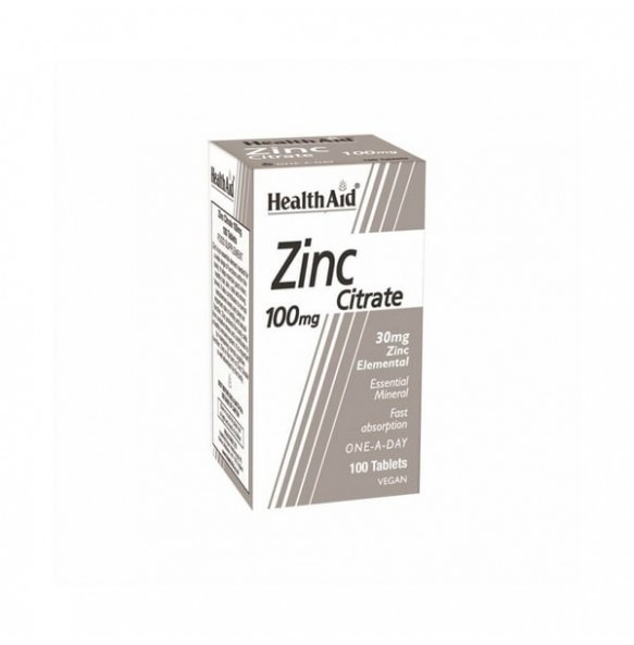 HEALTH AID ZINC CITRATE 100 TABS