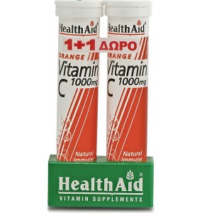Health Aid Promo Pack Vitamin C 1000mg με Δώρο Vitamin C 1000mg (20+20 tabs)