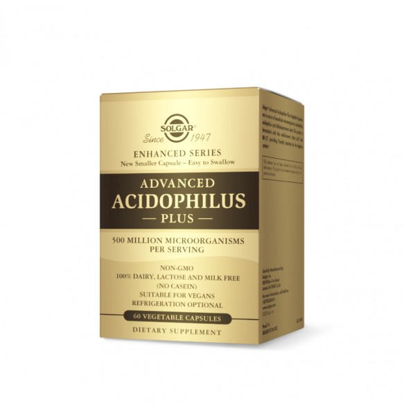 SOLGAR ADVANCED ACIDOPHILUS PLUS veg.caps 60s
